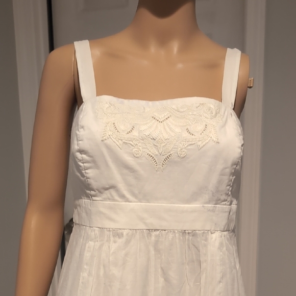 Vineyard Vines Cream Midi Sundress with Square Neckline - Picture 2 of 10